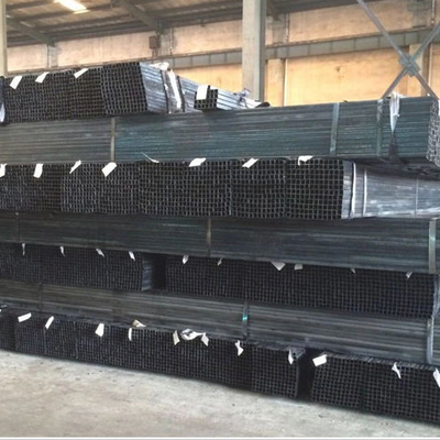 трубопровод квадрата 2x2 600mm черный гальванизировал